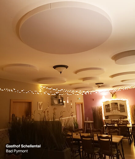 aixFOAM Akustik Decken-Set im Gasthaus Schellental