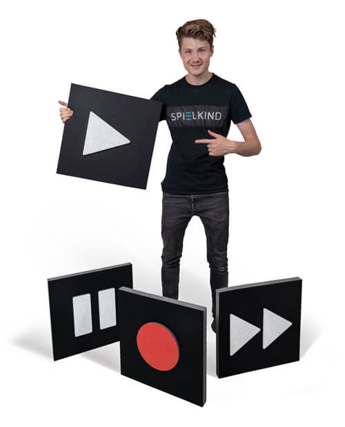 aixFOAM Akustik-Set Media Control Buttons Dark mit Felix von der Laden