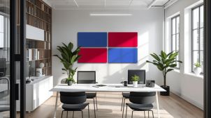 Anwendungsbilder Schallabsorber im Büro und Callcenter