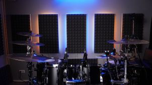 Anwendungsbilder Schallabsorber im Tonstudio und Proberaum