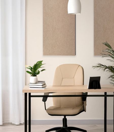 aixFOAM Schallabsorber FELT im Home Office