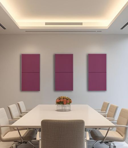 Akustikabsorber SMOOD in einem elegantem Alurahmen Akustikabsorber SMOOD in einem elegantem Alurahmen