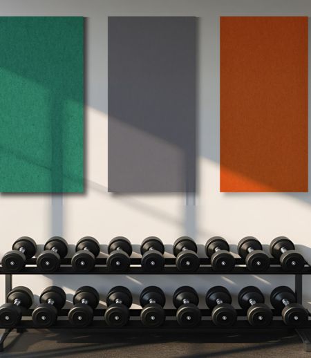 FELT Absorber in waldgrün, aschgrau und bernstein FELT Absorber in waldgrün, aschgrau und bernstein