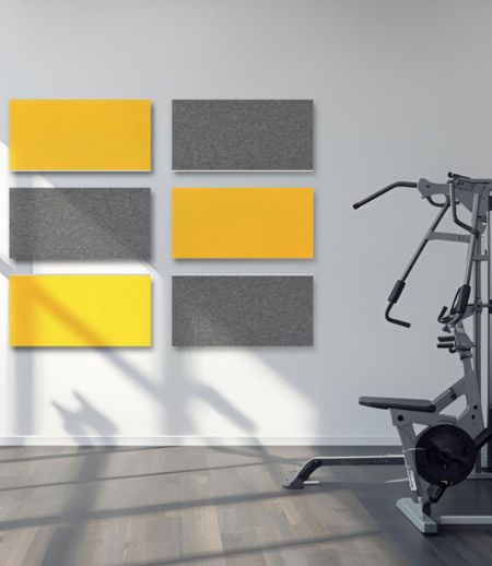 FELT Absorber in sonnengelb und graphitgrau FELT Absorber in sonnengelb und graphitgrau