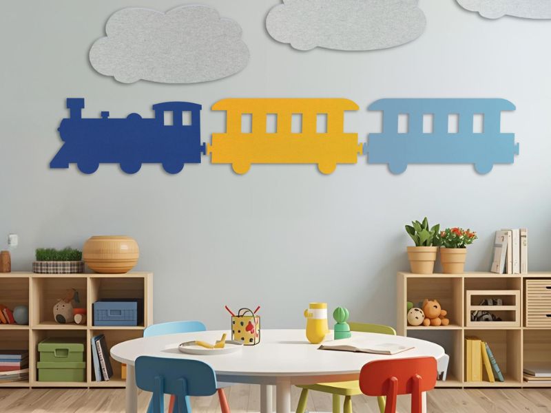SCHLUMMERLAND Akustikabsorber in einem Kinderzimmer