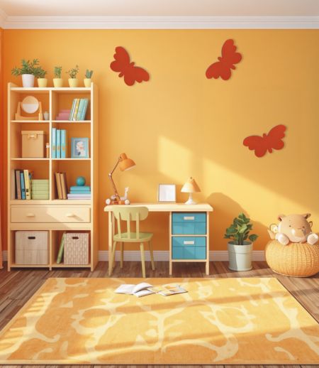 Schallabsorber Papillon in einem Kinderzimmer