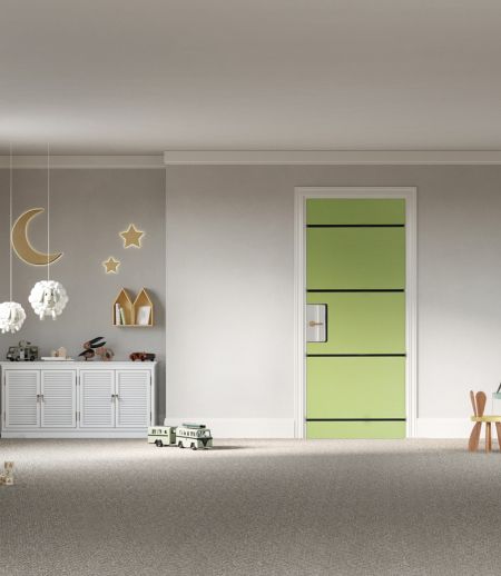 Schallabsorber FLAT Plus an der Decke eines Kindergartens Schallabsorber FLAT Plus an der Decke eines Kindergartens