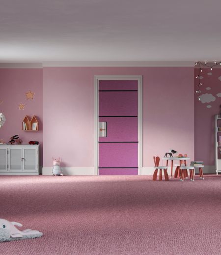 Schallabsorber SCHLUMMERLAND Emma, Waggon und Cloud an der Wand eines Kindergartens Schallabsorber SCHLUMMERLAND Emma, Waggon und Cloud an der Wand eines Kindergartens