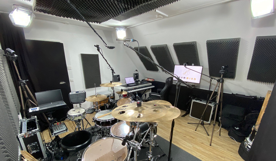 Das Schlagzeug Heimstudio von DRUMMIND vor dem Umbau