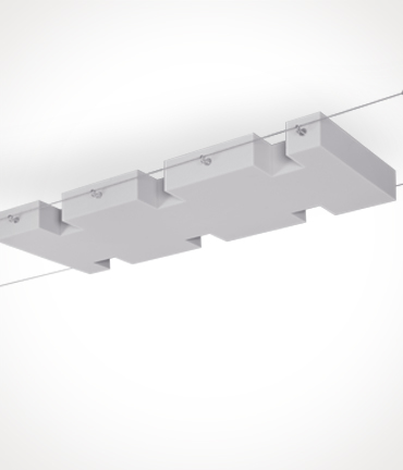 Deckensegel SPACESHIP für aixFOAM Seilsystem twostring