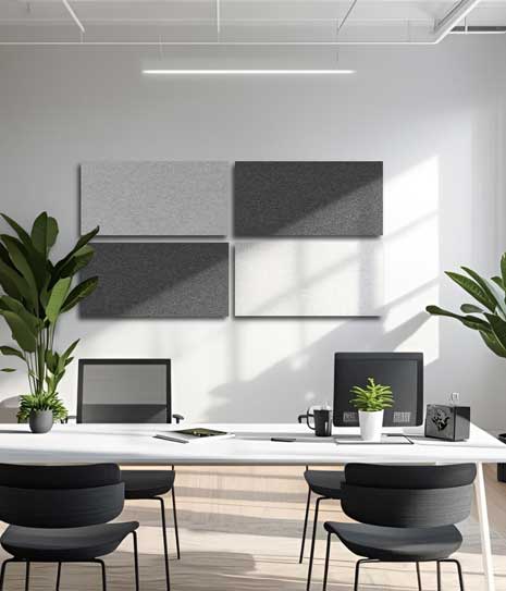 Raumakustik verbessern mit Schallabsorber FELT