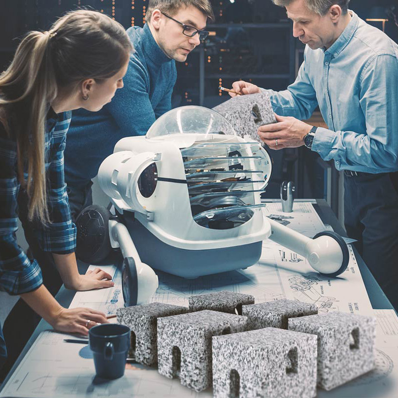 aixFOAM Solutions individuelle Schallschutzkomponenten