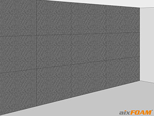 Soundproofing panels made of acoustic heavy foam