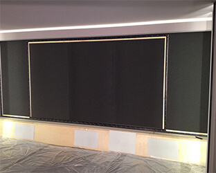 Sound absorber FLAT behind the screen